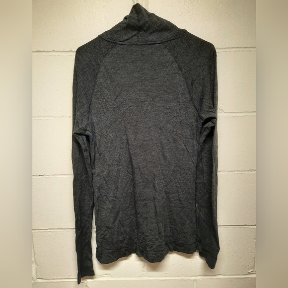 SMARTWOOL (Women's XL) Long Sleeve Base Layer Shirt Gray/Black - Picture 3 of 6